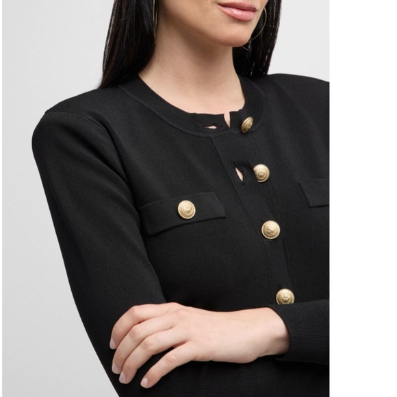 L'AGENCE Toulouse Cardigan  black - Picture 4 of 9